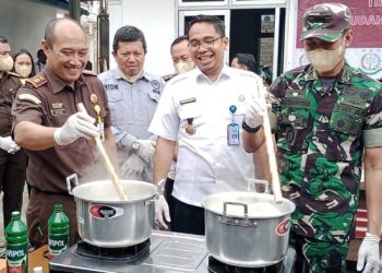 Kejari Asahan Musnahkan Barang Bukti Priode Juli Hingga Agustus 2024