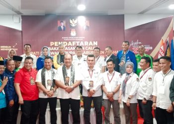 Paslon Bupati dan Wabup Taufik-Rianto Daftar ke KPU Asahan