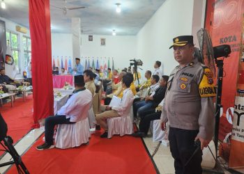 Polres Tanjungbalai Kerahkan Personel Amankan Pendaftaran Bacalon Walikota dan Wakil Walikota