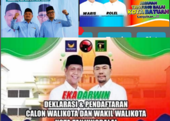 Tiga Pasangan  calon Walikota dan Wakil Walikota Mendaftar ke KPU Tanjungbalai