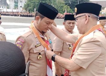 Kwarcab Asahan Hadiri Apel Besar ke 63 Hari Pramuka Tahun 2024 di Medan