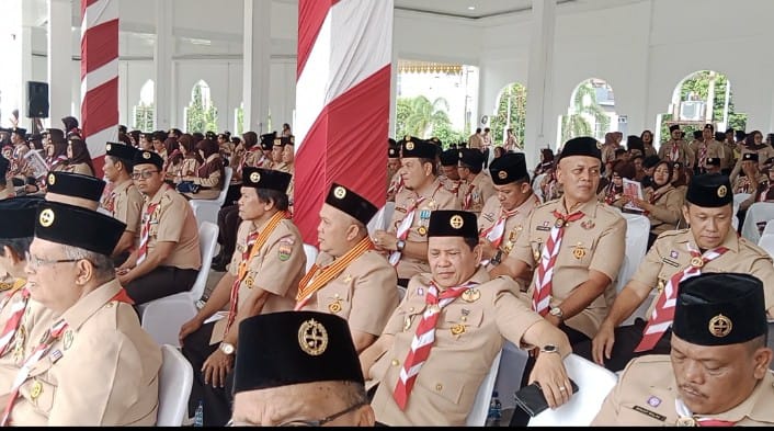 Kwarcab Asahan Hadiri Apel Besar ke 63 Hari Pramuka Tahun 2024 di Medan
