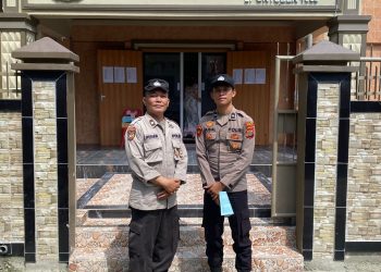 Personel Polres Tanjungbalai Kawal Pengamanan Ibadah di Gereja