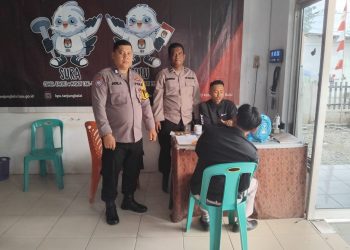 Polres Tanjungbalai Pengamanan di Kantor KPU dan Bawaslu