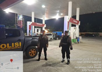 Sat Samapta Polres Tanjungbalai Gelar Patroli Malam