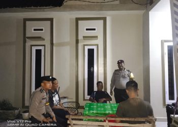 Personel Polsek Datuk Bandar Timur Sisir Wilayah Hukumnya