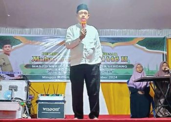 Kades Serdang Hadiri Maulid Nabi Muhammad SAW di Mesjid Nurul Yaqin
