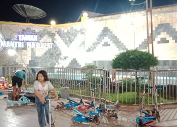 Rehabilitasi Taman Mantri Ma’djizat Kisaran Diduga Asal Jadi