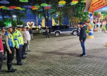 Personel Polres Sergai Amankan Perayaan Malam Cap Go Meh di Pantai Cermin