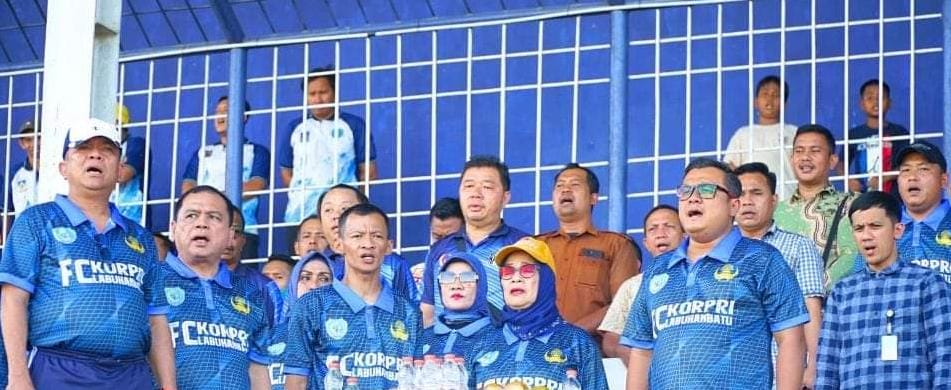 Turnamen Sepakbola Korpri 2024 Wilayah lll Resmi Dibuka di Labuhanbatu