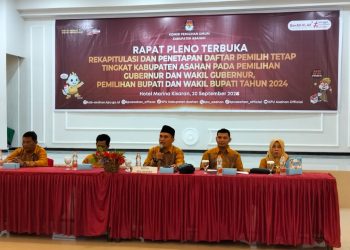 KPU Asahan Tetapkan DPT Pilkada 2024