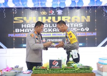 Polres Tanjungbalai Laksanakan Syukuran Hari Lalu Lintas ke 69 Bhayangkara