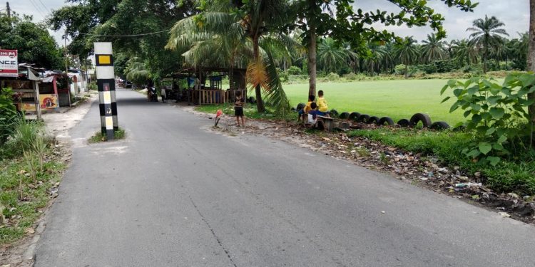 Portal Tumbang Tak Kunjung di Perbaiki, PLT Kadishub Asahan Tutup Mata