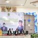 Pjs. Bupati Labura, Mulyono, memberikan kata sambutan pada acara Tabligh Akbar memperingati Maulid Nabi