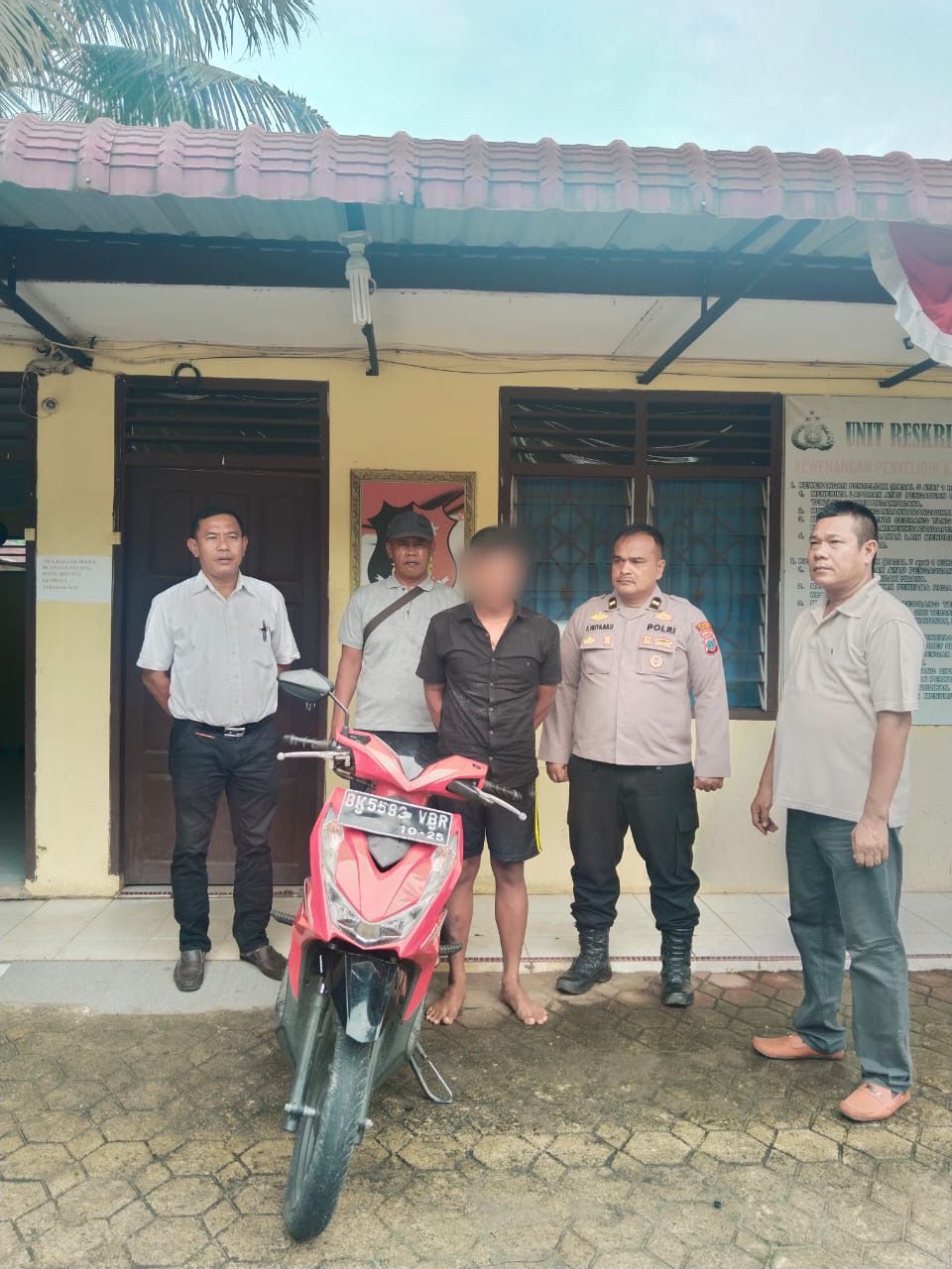 Pencuri Sepedamotor di Bandar Pasir Mandoge Asahan Diringkus