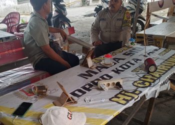 Jaga Kondusifitas, Personel Polsek Datuk Bandar Sambangi Warga