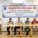 Ketua PWI Labuhanbatu Rony Afrizal saat memberikan kata sambutan pada kegiatan Workshop Peningkatan Profesi Kewartawanan.
