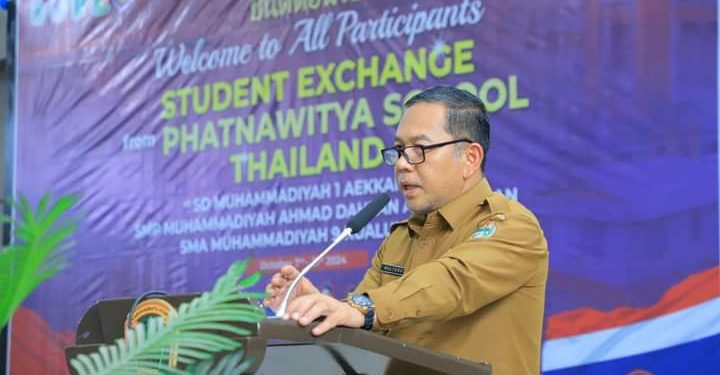 Pjs Bupati Labura, Mulyono memberikan kata sambutan