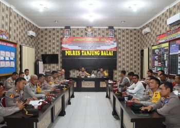 Polres Tanjungbalai Gelar LAT PRA OPS Zebra Toba 2024