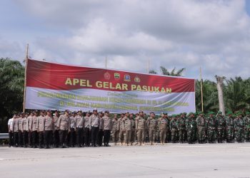 Sambut Kedatangan Presiden ke Asahan, Polres dan Kodim Gelar Apel Pasukan