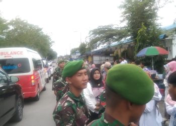 Ribuan Masyarakat Asahan Antusias Sambut Kedatangan Presiden