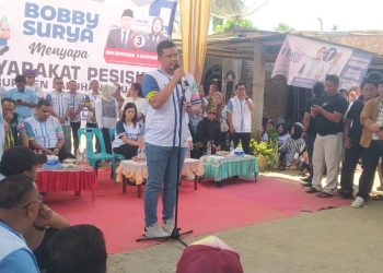 Bobby Nasution Disambut Paslon HERO dan Ribuan Warga di Tanjung Sarang Elang Labuhanbatu