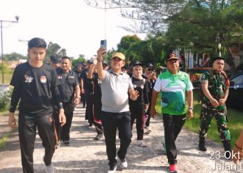 Ribuan Warga Antusias Ikuti Gerak Jalan Santai PPK Sei Balai