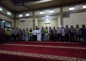 Personel Polsek Tanjungbalai Selatan Sampaikan Pesan Kamtibmas