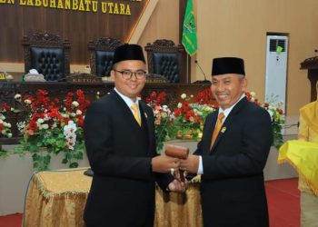 Rimba Bertuah Sitorus dan Arli Simangunsong Dilantik sebagai Pimpinan DPRD Labura