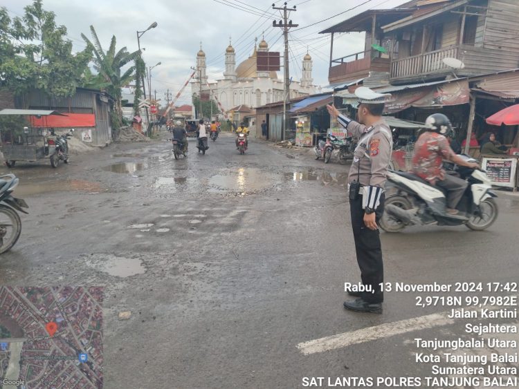 Sat Lantas Polres Tanjungbalai Gelar Patroli Sore