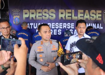 Menyerang Rumah Warga, 6 Geng Motor Ditangkap Personel Polres Asahan