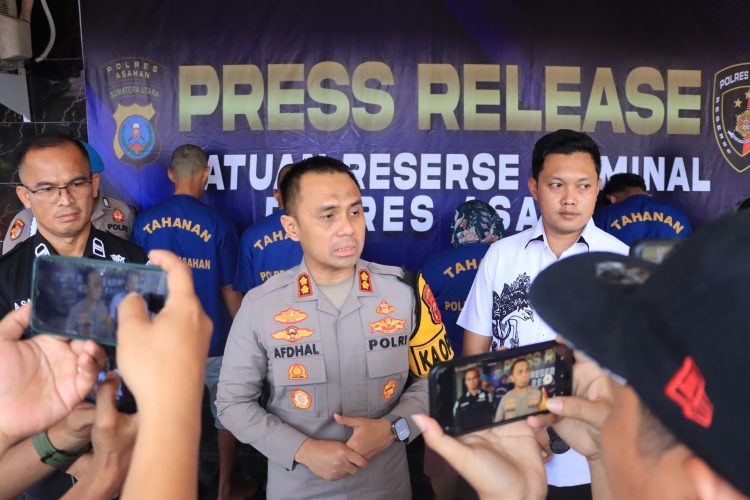 Menyerang Rumah Warga, 6 Geng Motor Ditangkap Personel Polres Asahan