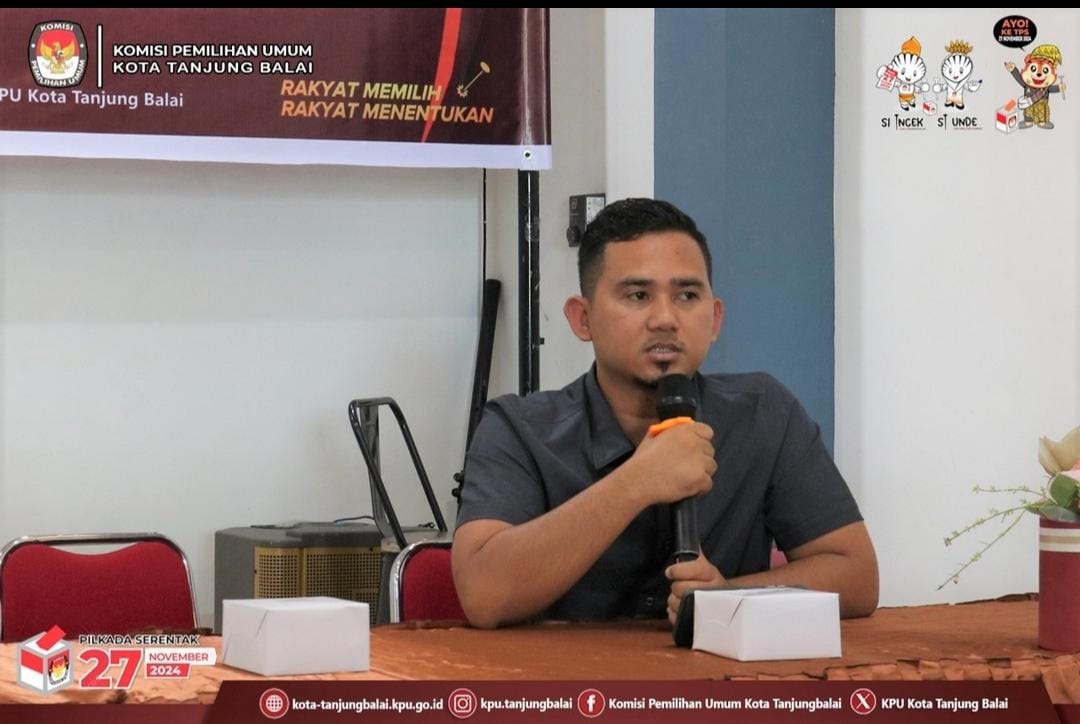 Komisioner KPU Tanjungbalai Divisi SDM Parmas dan Sosdik Lih Ulil Amri,