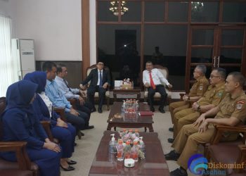 Kunjungan Pimpinan PT BANK SUMUT Cabang Kisaran di Ruang Kerja Pjs Bupati Asahan