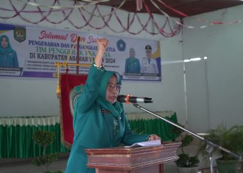 Ketua TP PKK Kabupaten Asahan Kukuh dan Angkat 88 Ketua TP PKK Desa
