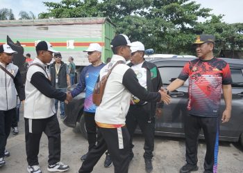 Kirab Api PON XXI Aceh-Sumut Tiba di Kabupaten Asahan