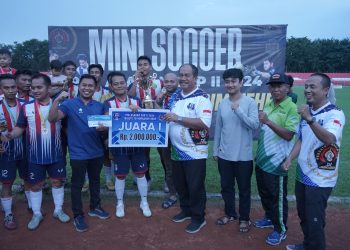 Tutup Mini Soccer PWI Asahan Cup II, Wabup Kenang Dedikasi Nurkarim Nehe
