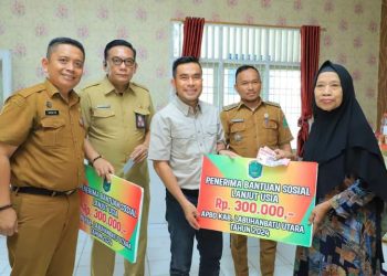 128 Orang Lansia di Labura Menerima Bantuan