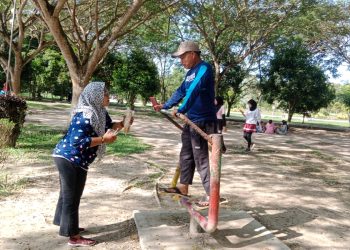 Warga Kecewa, Wahana Permainan di Taman Hutan Kota Banyak yang Rusak