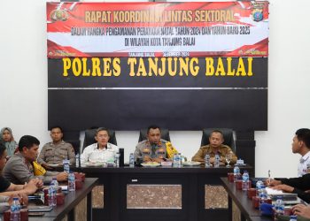 Polres Tanjungbalai Gelar Rapat Pengamanan Natal dan Tahun Baru