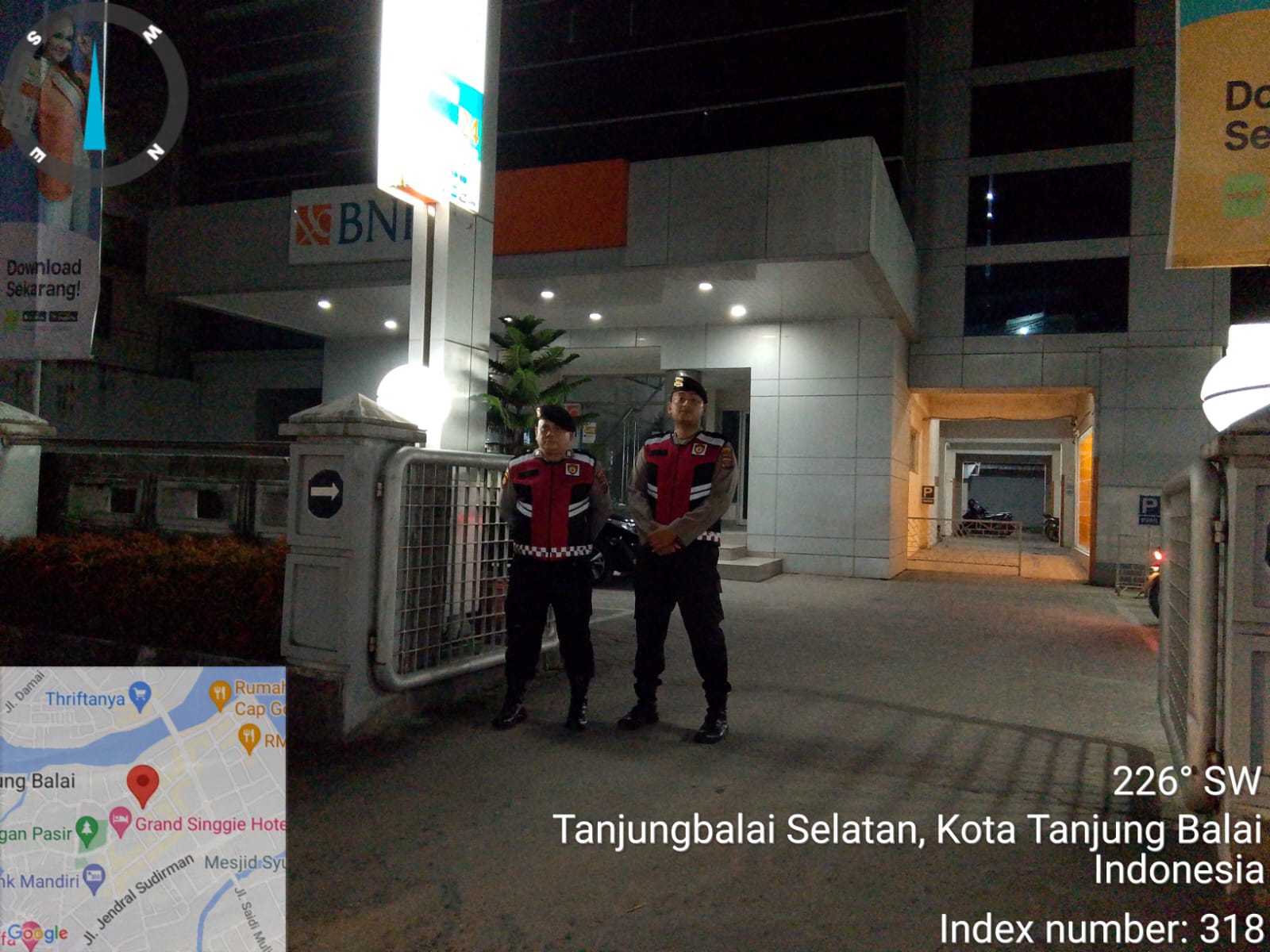 Tim PRC Polres Tanjungbalai Susuri Daerah Rawan Kamtibmas