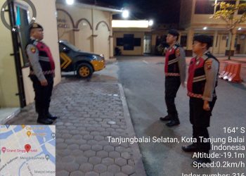 Tim PRC Polres Tanjungbalai Susuri Daerah Rawan Kamtibmas