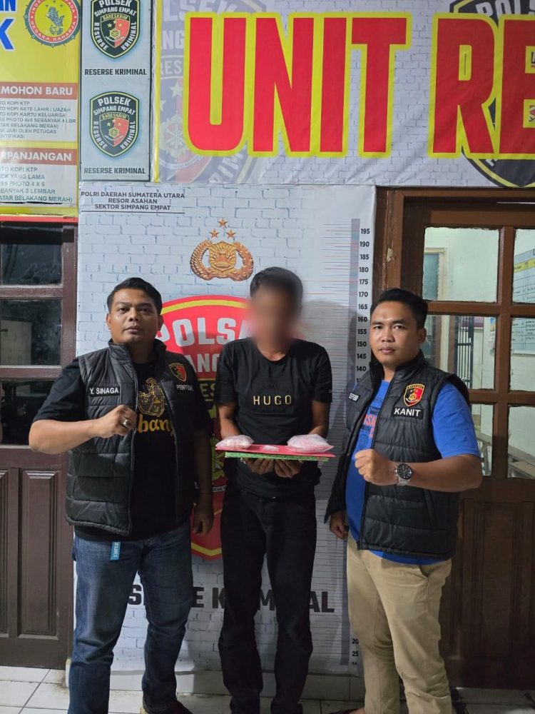 Sembunyi di Kamar Mandi, Penjual Sabu di Asahan Diringkus