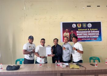 Nawawi Kembali Pimpin Cabor Muaythai Asahan 2025-2029