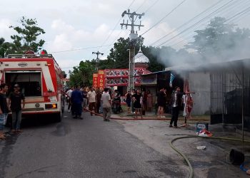 Toko Kelontong di Kisaran Ludes Terbakar