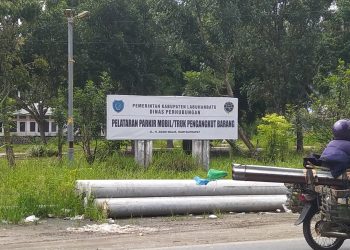 Lokasi Pelataran Parkir Mobil/Truk Pengangkut Barang Dishub Labuhanbatu.