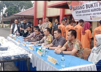 42 Kg Sabu dan 85 Ribu Pil Ekstasi Dimusnahkan Polres Asahan