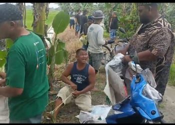 Kades Panca Arga Asahan Ajak Warga Gotong Royong Perbaiki Tanggul
