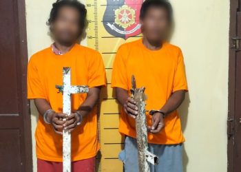 Curi Pagar Besi Sekolah di Asahan, Bro dan Maho Diringkus Polisi