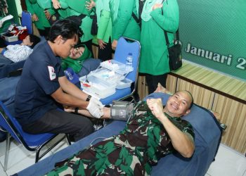 Sambut HUT ke 69, Kodim 0208 Gelar Donor Darah